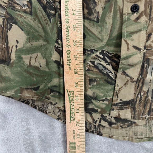 Hunting Shirt Mens Large Realtree Camo Ripstop Vintage Gander Mountain USA Field - Picture 11 of 13